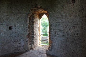 Obraz premium CHATEAU ET EGLISE DE BRESSIEUX - ISERE - DAUPHINE