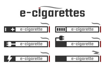 E-cigarettes related vector illustration concept