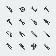 Tools vector mini icons set