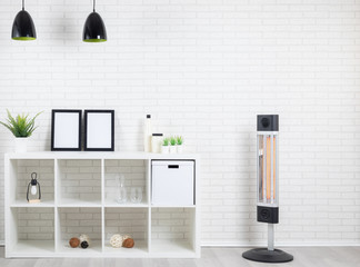infrared heater in modern interior