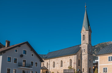 Fototapeta na wymiar Beautiful church at Russbach-Salzburg-Austria