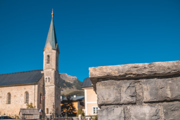 Fototapeta premium Beautiful church at Russbach-Salzburg-Austria