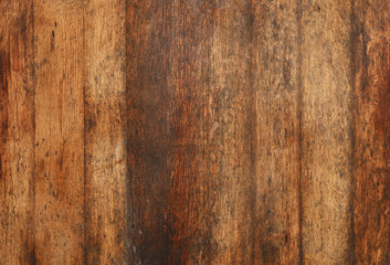 Old aged brown wooden planks background texture