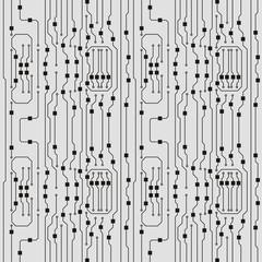 Vector flat circuit board illustration