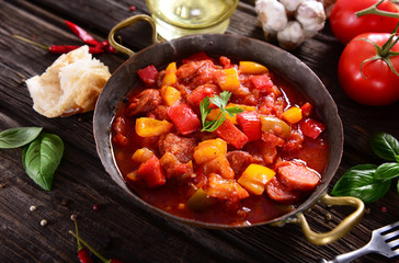 Traditional Hungarian dish - letcho