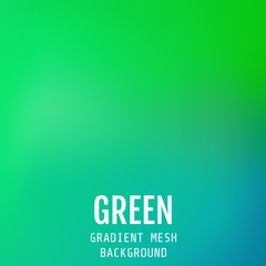 Abstract green bright gradient mesh oriental wave background. Modern multicolored trendy design. Applicable for the design of user interfaces, brochures, flyers, posters, banners, and other.