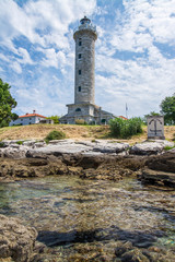 Leuchtturm in Savudrija, Istiren, Kroatien