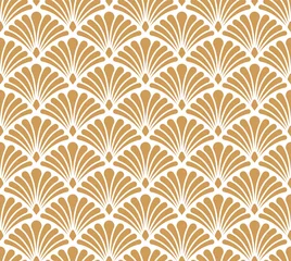Foto op Plexiglas Art deco Vector klassieke Floral art nouveau naadloze patroon. Stijlvolle abstracte art deco textuur.