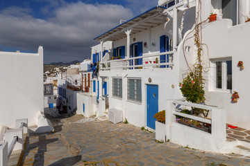 Greece. Mykonos. Typical architecture.