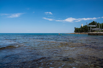 Hängende Boote in Savudrija, Istiren, Kroatien