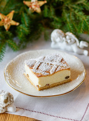 Polish christmas cheesecake