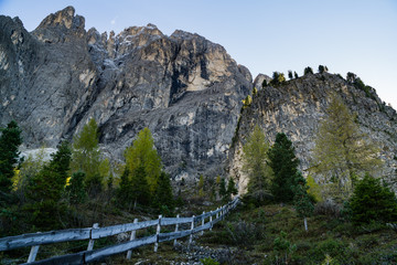 view of the dolomites