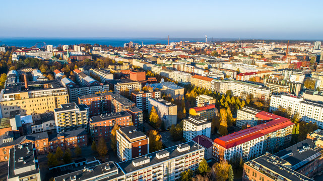 AERIAL VIEW OF HELSINKI CITY- FINLAND © Subodh