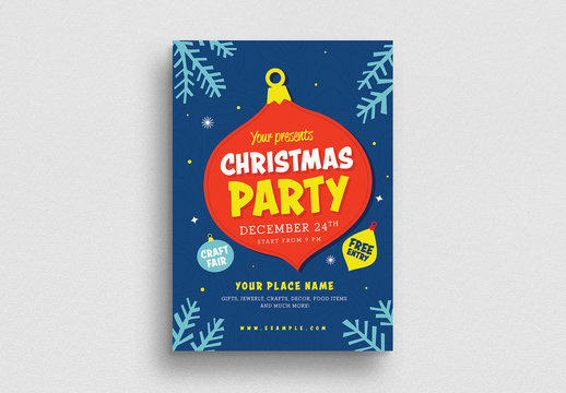 Christmas Party Flyer Layout