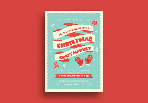 Christmas Craft Market Flyer Layout