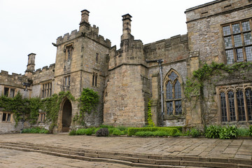 English Countryside Stone Castle House Haddon Hall