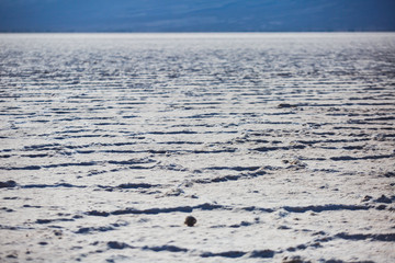 Vibrant view of Badwater basin, endorheic basin in Death Valley National Park, Death Valley, Inyo County California, USA