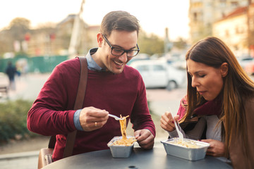 Eating street food