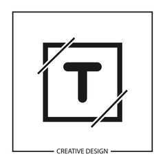 Initial Letter T Logo Template Vector Design