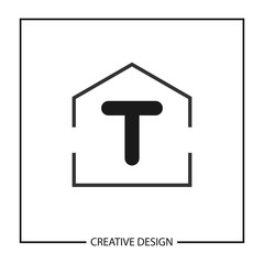 Initial Letter T Logo Template Vector Design