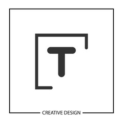 Initial Letter T Logo Template Vector Design