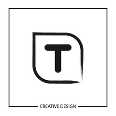 Initial Letter T Logo Template Vector Design
