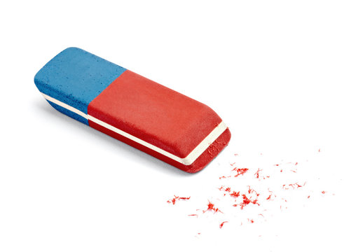 eraser rubber white office