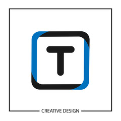 Initial Letter T Logo Template Vector Design