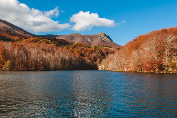 Autumn landscape in Parc Natural del Montseny, Catalonia, Spain