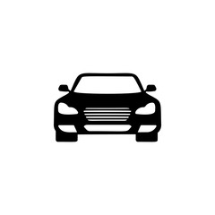 front view auto, car icon. Element of transport front view icon for mobile concept and web apps. Glyph front view auto, car icon can be used for web and mobile