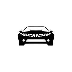 Obraz na płótnie Canvas front view Muscle car icon. Element of transport front view icon for mobile concept and web apps. Glyph front view Muscle car icon can be used for web and mobile