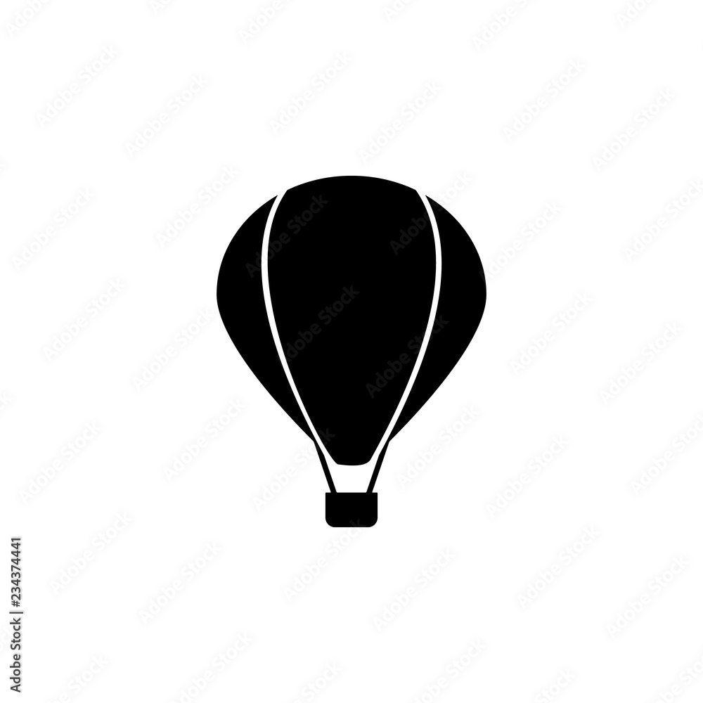 Poster front view air balloon icon. element of transport front view icon for mobile concept and web apps. g
