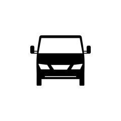 front view machine, car icon. Element of transport front view icon for mobile concept and web apps. Glyph front view machine, car icon can be used for web and mobile