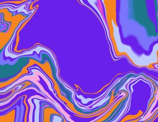 Marbled Swirl fluid movement Abstract paint motion background of swirling paint and ink
