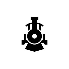 front view transport, locomotive icon. Element of transport front view icon for mobile concept and web apps. Glyph front view transport, locomotive icon can be used for web © Anar