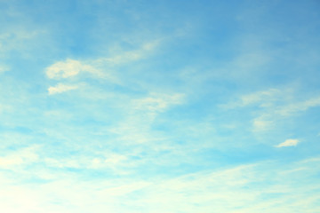Fototapeta premium Picturesque view of beautiful blue sky with clouds