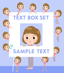 Straight bangs women Sportswear_text box