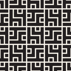 Vector seamless lines mosaic pattern. Modern stylish abstract texture. Repeating geometric tiles