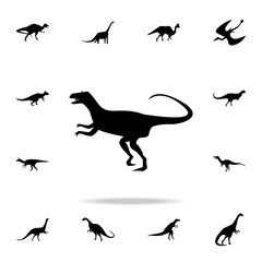 Allosaurus icon. Detailed set of dinosaur icons. Premium graphic design. One of the collection icons for websites, web design, mobile app