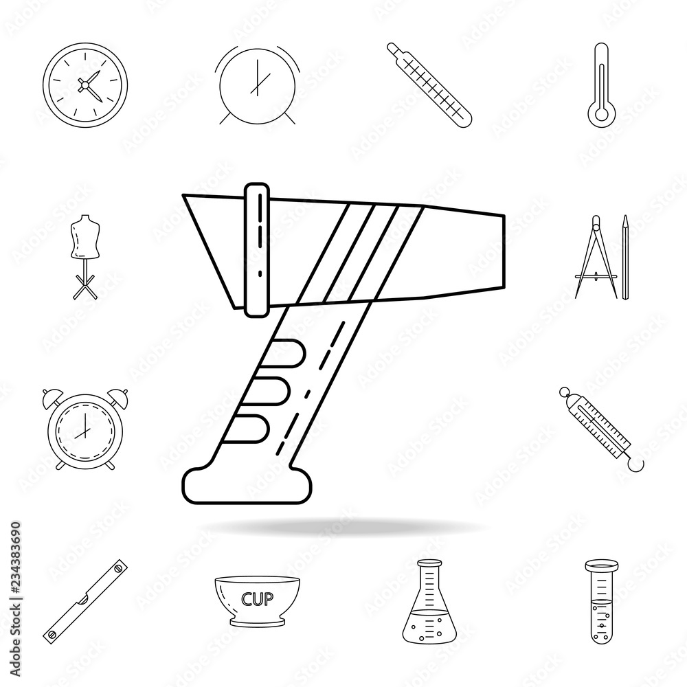 Poster laser measuring instrument icon. detailed set of measuring instruments icons. premium graphic design