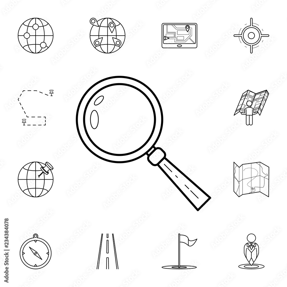 Poster magnifier icon. detailed set of navigation icons. premium graphic design. one of the collection icon