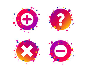 Plus and minus icons