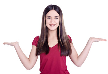 Fototapeta premium portrait girl teenage female young face