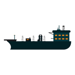 Oil freighter ship