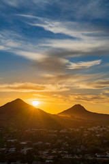 Setting Yellow Ball, San Luis Obispo, CA