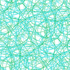 Obraz premium Tangled pattern. Wavy background. Hand drawn waves. Seamless tangle wallpaper. Stripe texture with many lines. Print for banners, flyers or posters. Line art