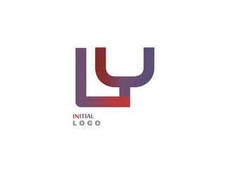 LY Initial Logo for your startup venture