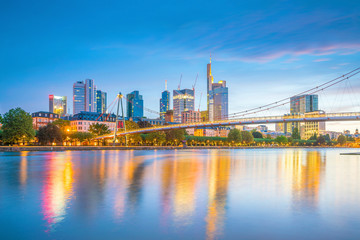 Obraz premium View of Frankfurt city skyline in Germany
