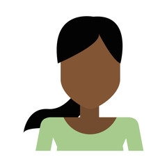 Young woman avatar profile