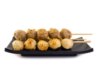 Grilled meat balls.